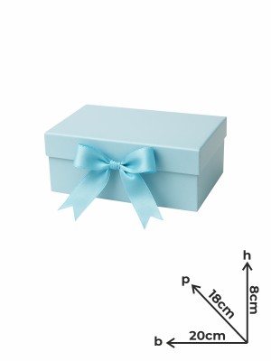 Box Regalo Rigida Piccola Celeste