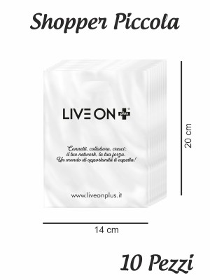 Shopper Busta in Plastica Piccola 10pz