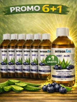 Integrami MIRT-ALOE 500ml Integratore Alimentare [ 6pz + 1 Omaggio ]