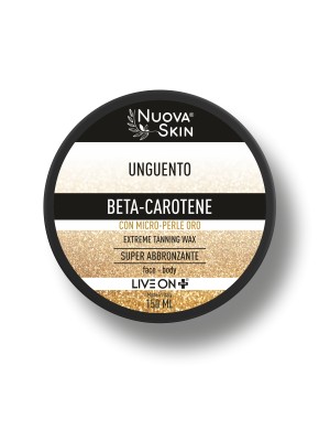 Nuova Skin Unguento Solare Beta-Carotene con Micro Perle Oro 150ml