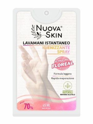 Nuova Skin Lavamani Istantaneo Igienizzante Spray al Profumo Floreal 45ml