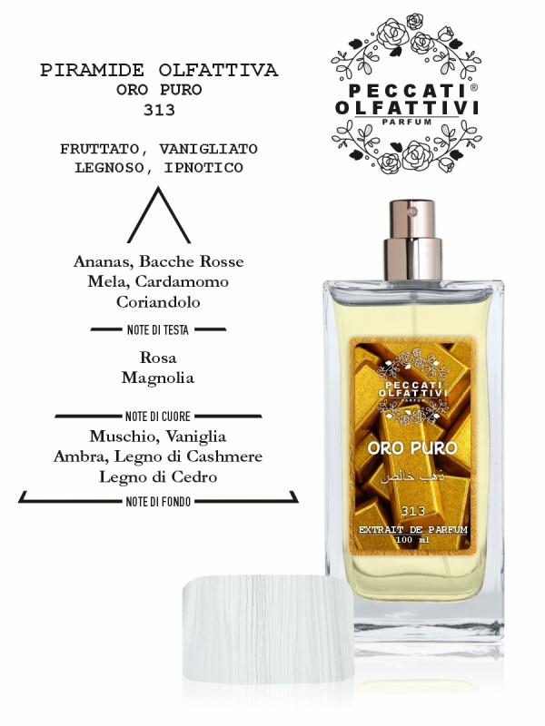 Peccati Olfattivi Oro Puro 313 NICHES 100ml EXTRAIT DE PARFUM