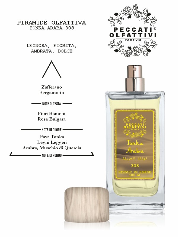Peccati Olfattivi Tonka Araba 308 NICHES 100ml EXTRAIT DE PARFUM