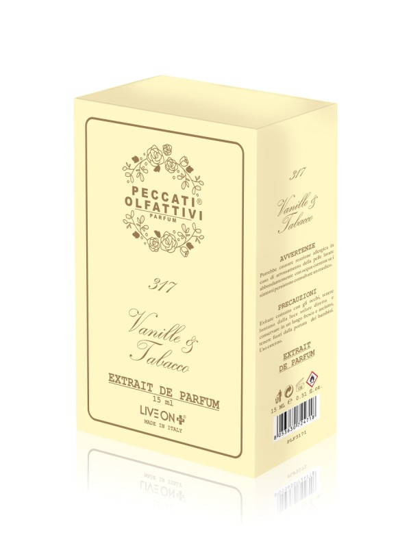 Peccati Olfattivi Vanille & Tabacco 317 NICHES 15ml EXTRAIT DE PARFUM