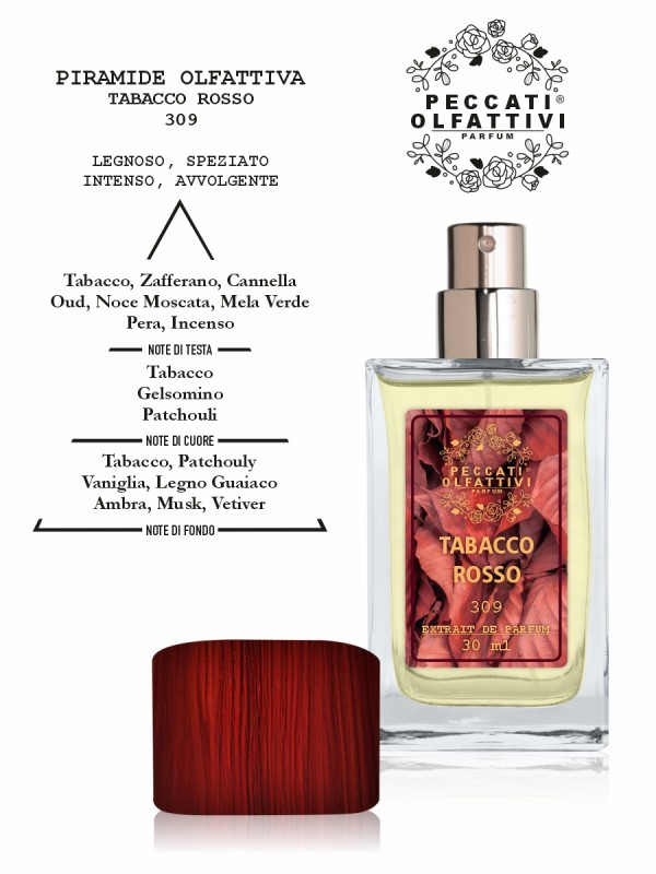 Peccati Olfattivi Tabacco Rosso 309 NICHES 30ml EXTRAIT DE PARFUM