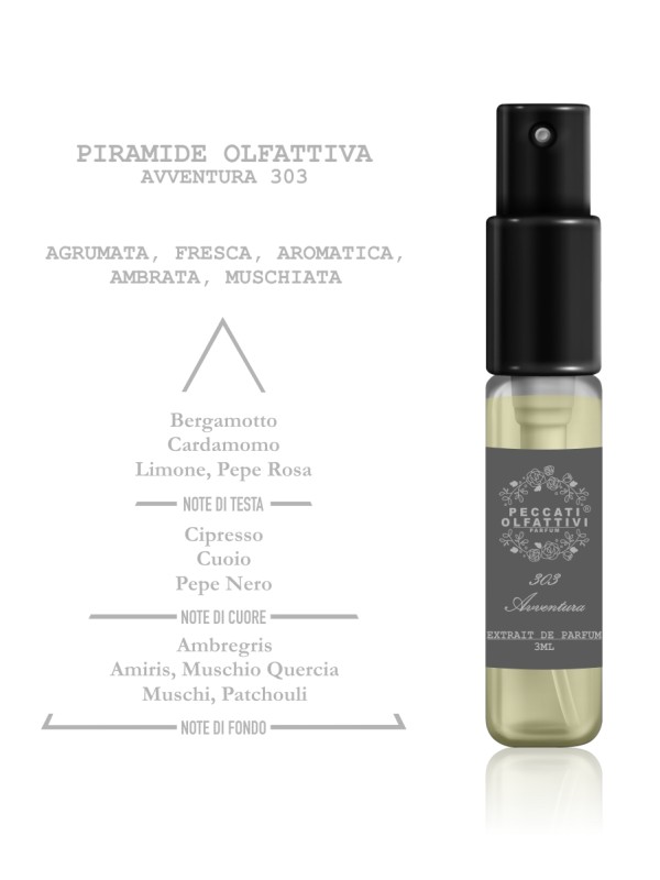 Peccati Olfattivi Avventura 303 NICHES 3ml EXTRAIT DE PARFUM