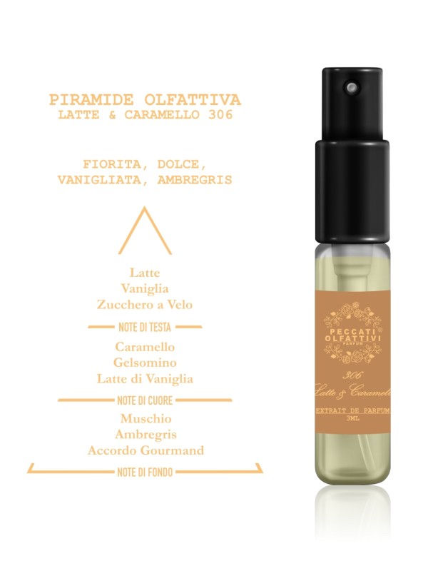 Peccati Olfattivi Latte & Caramello 306 NICHES 3ml EXTRAIT DE PARFUM