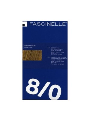 Fascinelle Crema Colorante Senza Ammoniaca all'Olio di Argan Nr. 8/0 Biondo Chiaro
