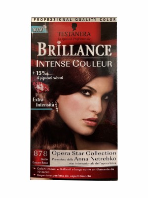 Testanera Brillance Intense Couleur Crema Colorante Nr. 878 Duetto Castano Rosso